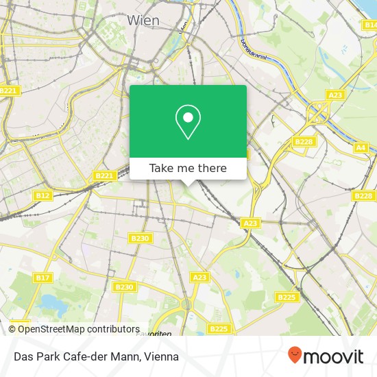 Das Park Cafe-der Mann, 1100 Wien map