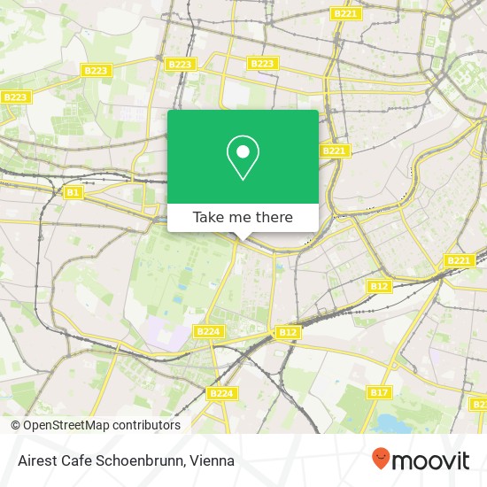 Airest Cafe Schoenbrunn, Schönbrunner Schlossstraße 1120 Wien map