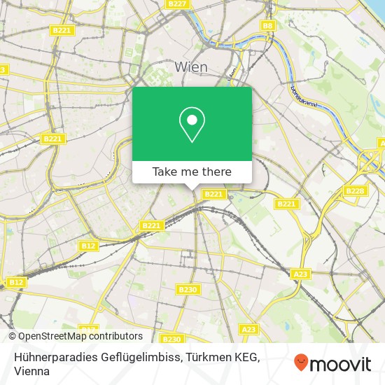 Hühnerparadies Geflügelimbiss, Türkmen KEG, Favoritenstraße 66 1040 Wien map