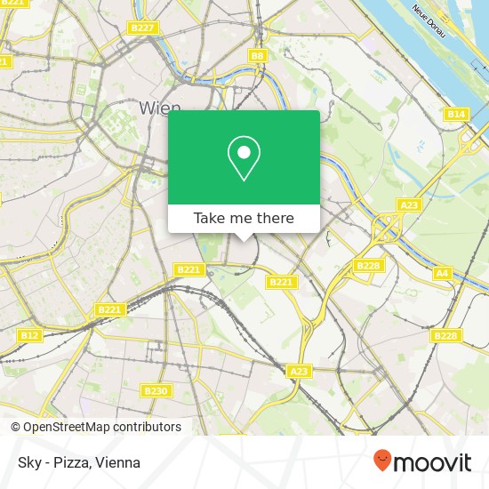 Sky - Pizza, Kölblgasse 24 1030 Wien map