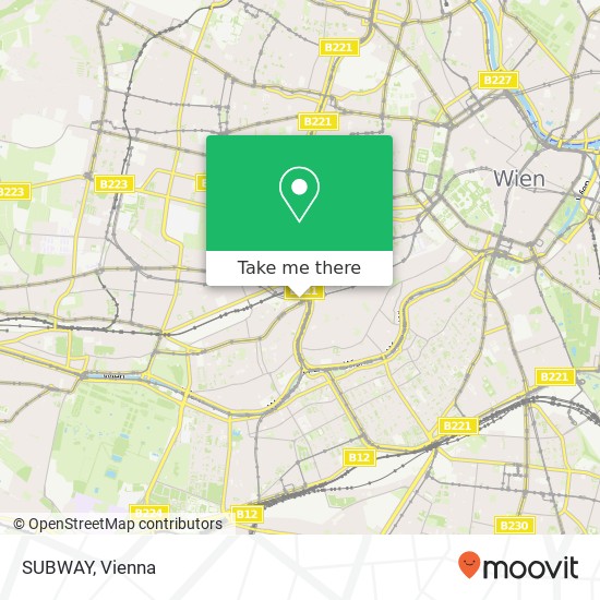 SUBWAY, Europaplatz 1 1150 Wien map