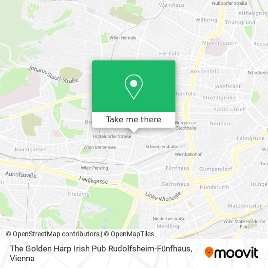 The Golden Harp Irish Pub Rudolfsheim-Fünfhaus map