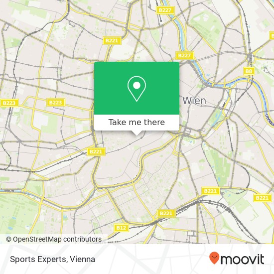 Sports Experts, Kirchengasse 6 1070 Wien map