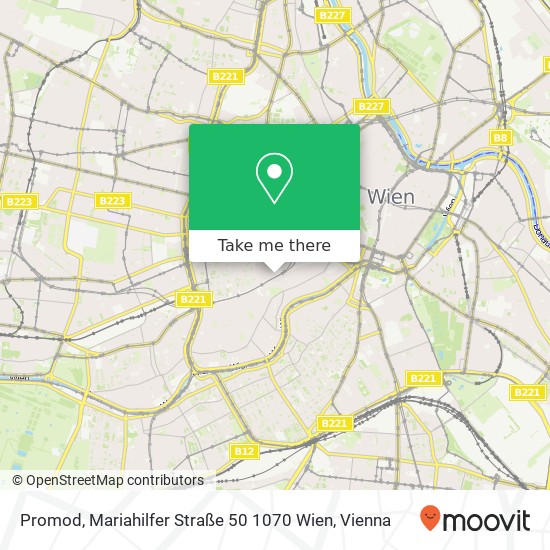 Promod, Mariahilfer Straße 50 1070 Wien map
