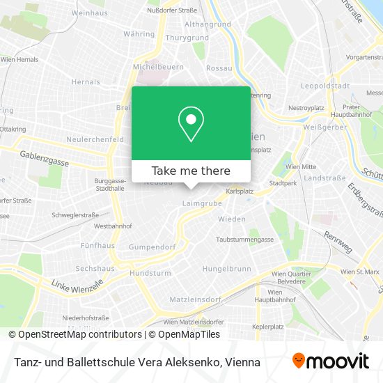 Tanz- und Ballettschule Vera Aleksenko map