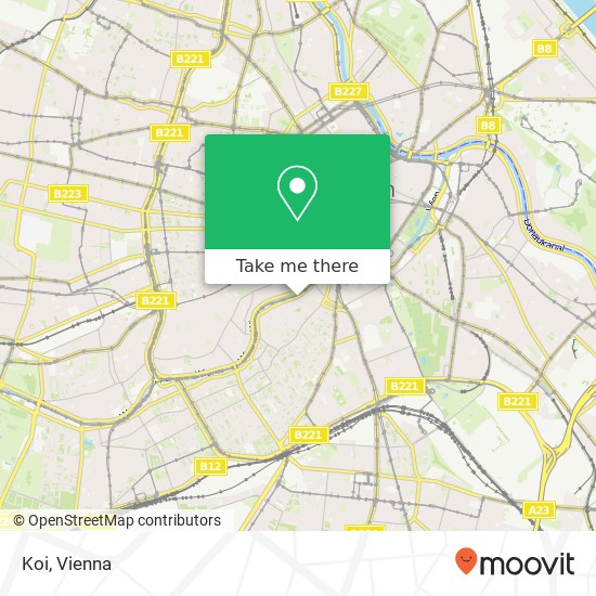 Koi, Rechte Wienzeile 33 1040 Wien map