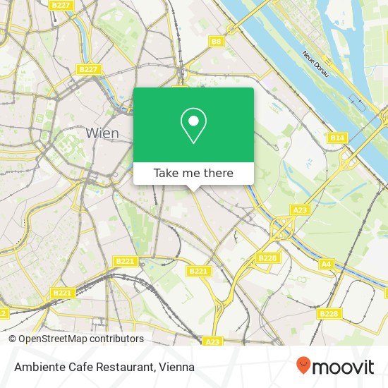 Ambiente Cafe Restaurant, Landstraßer Hauptstraße 99-101 1030 Wien map