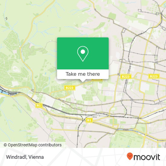 Windradl, Flötzersteig 1140 Wien map