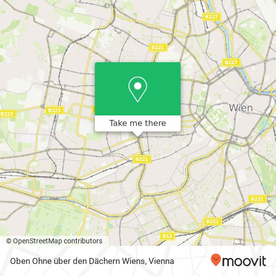 Oben Ohne über den Dächern Wiens map