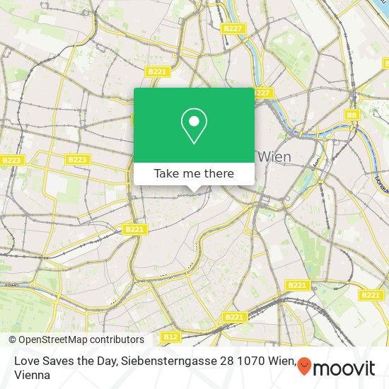 Love Saves the Day, Siebensterngasse 28 1070 Wien map