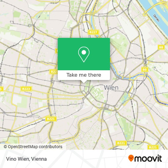 Vino Wien map