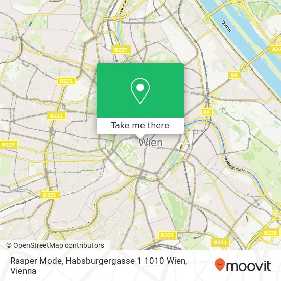 Rasper Mode, Habsburgergasse 1 1010 Wien map