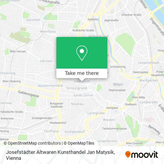 Josefstädter Altwaren Kunsthandel Jan Matysik map