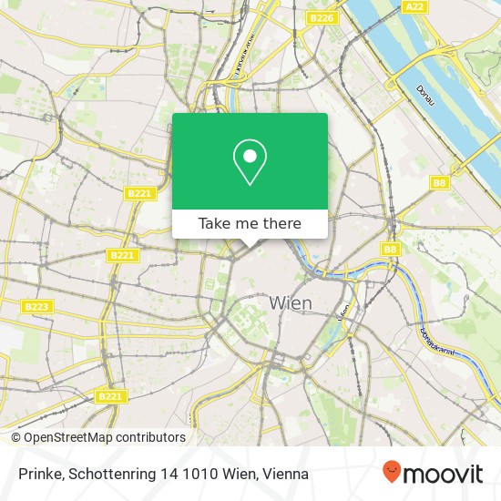Prinke, Schottenring 14 1010 Wien map