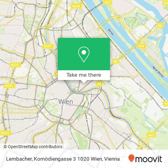 Lembacher, Komödiengasse 3 1020 Wien map