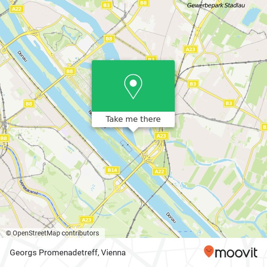 Georgs Promenadetreff, An der Unteren Alten Donau 183 1220 Wien map