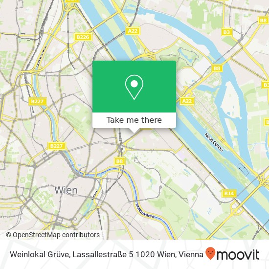 Weinlokal Grüve, Lassallestraße 5 1020 Wien map