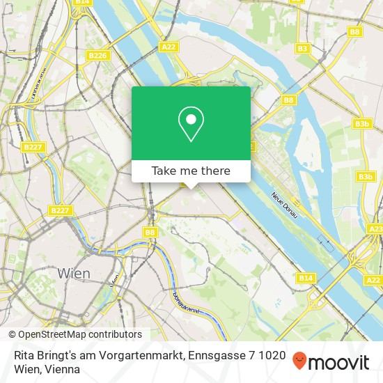 Rita Bringt's am Vorgartenmarkt, Ennsgasse 7 1020 Wien map
