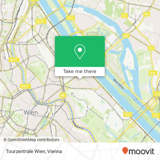 Tourzentrale Wien map