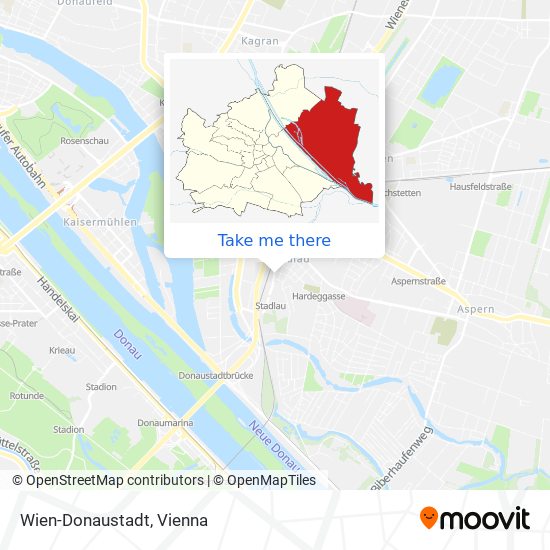 Wien-Donaustadt map