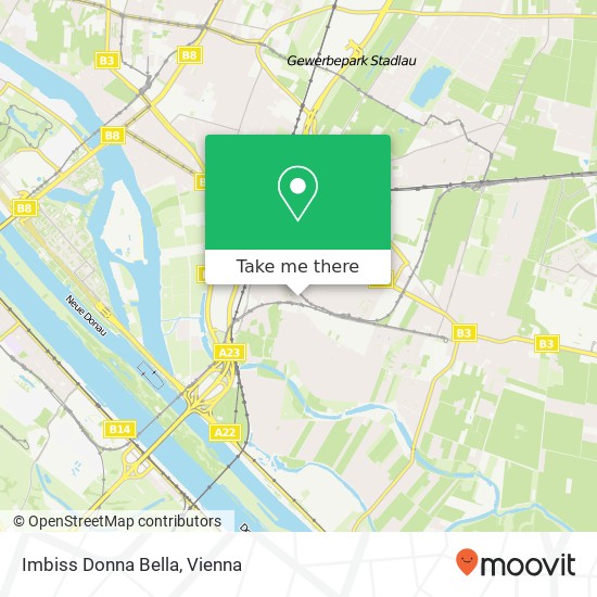 Imbiss Donna Bella, Hardeggasse 55 1220 Wien map