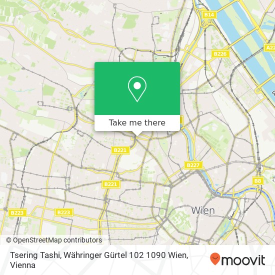 Tsering Tashi, Währinger Gürtel 102 1090 Wien map