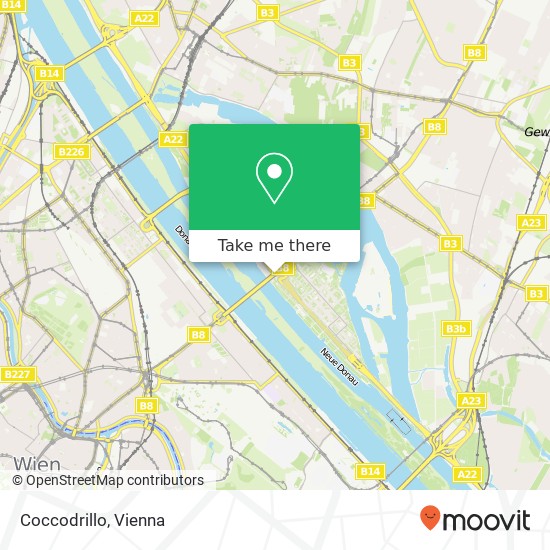 Coccodrillo, Rudolf-Nurejew-Promenade 1220 Wien map