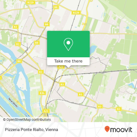 Pizzeria Ponte Rialto, Hirschstettner Straße 78 1220 Wien map