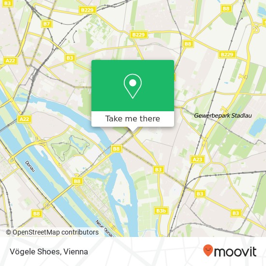 Vögele Shoes, Siebeckstraße 1220 Wien map