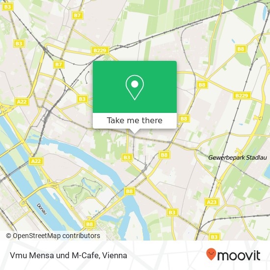 Vmu Mensa und M-Cafe, Josef-Baumann-Gasse 1 1210 Wien map