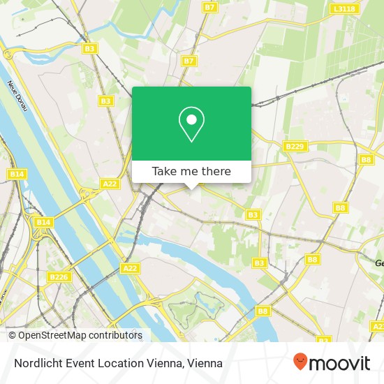 Nordlicht Event Location Vienna map