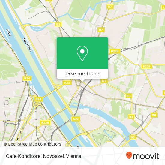 Cafe-Konditorei Novoszel, Angerer Straße 2-6 1210 Wien map