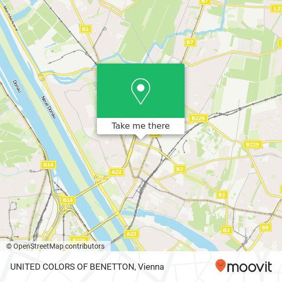UNITED COLORS OF BENETTON, 1210 Wien map