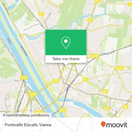 Ponticello Eiscafe, 1210 Wien map