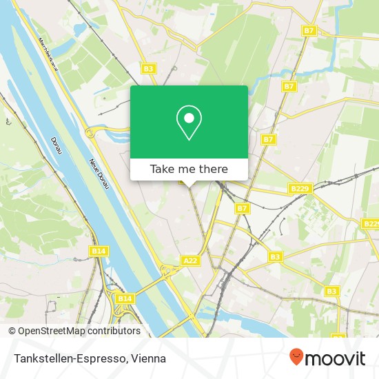 Tankstellen-Espresso, Prager Straße 94 1210 Wien map