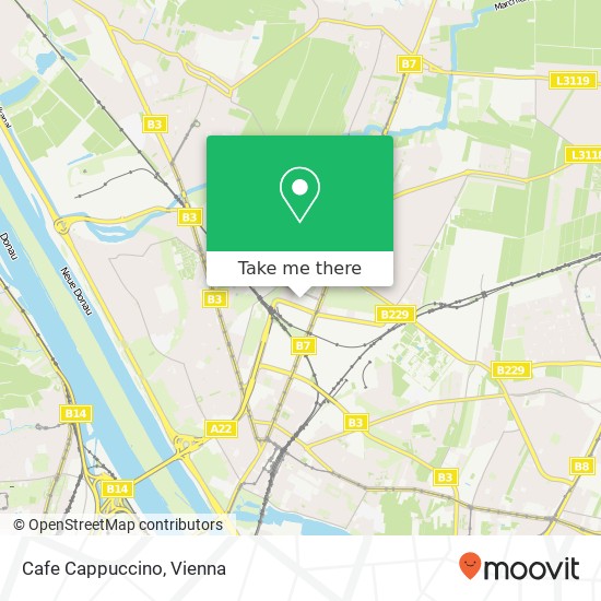 Cafe Cappuccino, Trillergasse 4 1210 Wien map