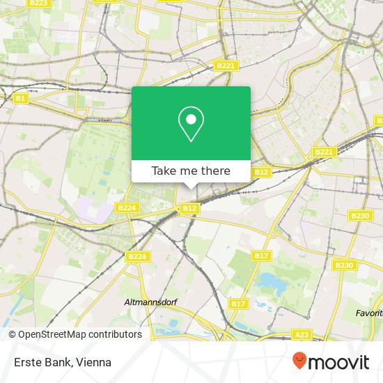 Erste Bank map