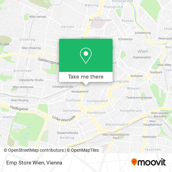 Emp Store Wien map