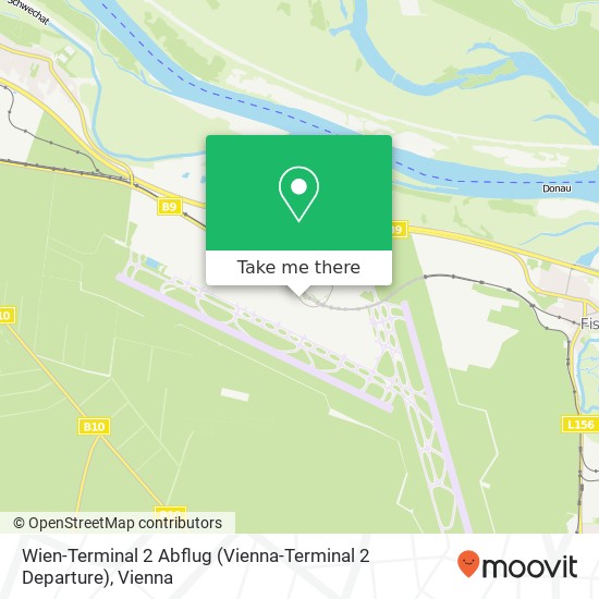 Wien-Terminal 2 Abflug (Vienna-Terminal 2 Departure) map
