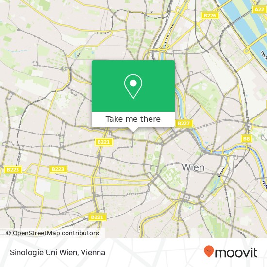 Sinologie Uni Wien map