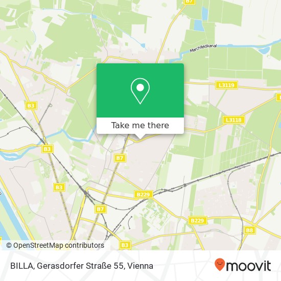 BILLA, Gerasdorfer Straße 55 map