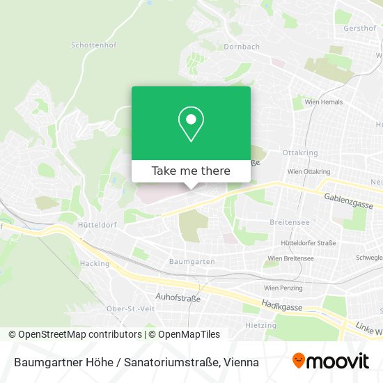 Baumgartner Höhe / Sanatoriumstraße map