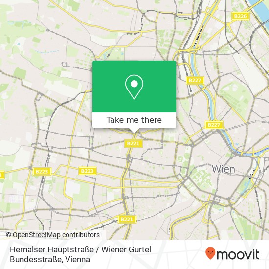 Hernalser Hauptstraße / Wiener Gürtel Bundesstraße map