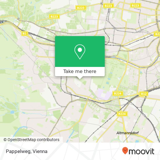 Pappelweg map