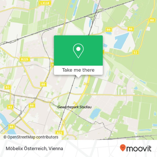 Möbelix Österreich map