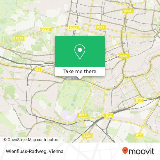 Wienfluss-Radweg map
