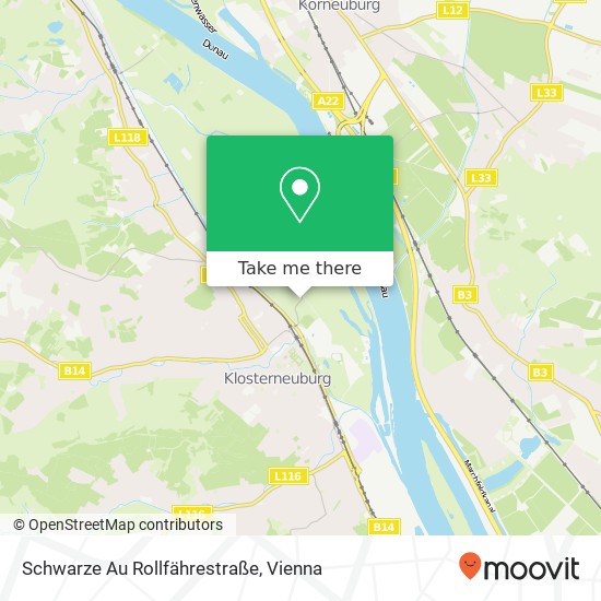 Schwarze Au Rollfährestraße map