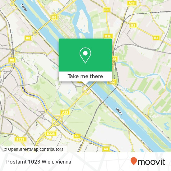 Postamt 1023 Wien map