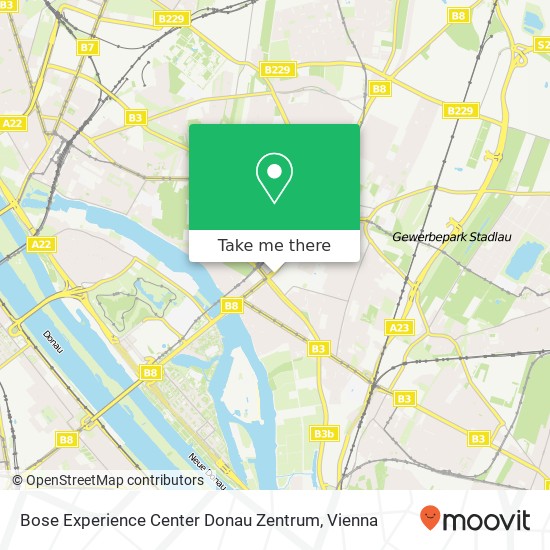 Bose Experience Center Donau Zentrum map