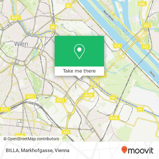 BILLA, Markhofgasse map